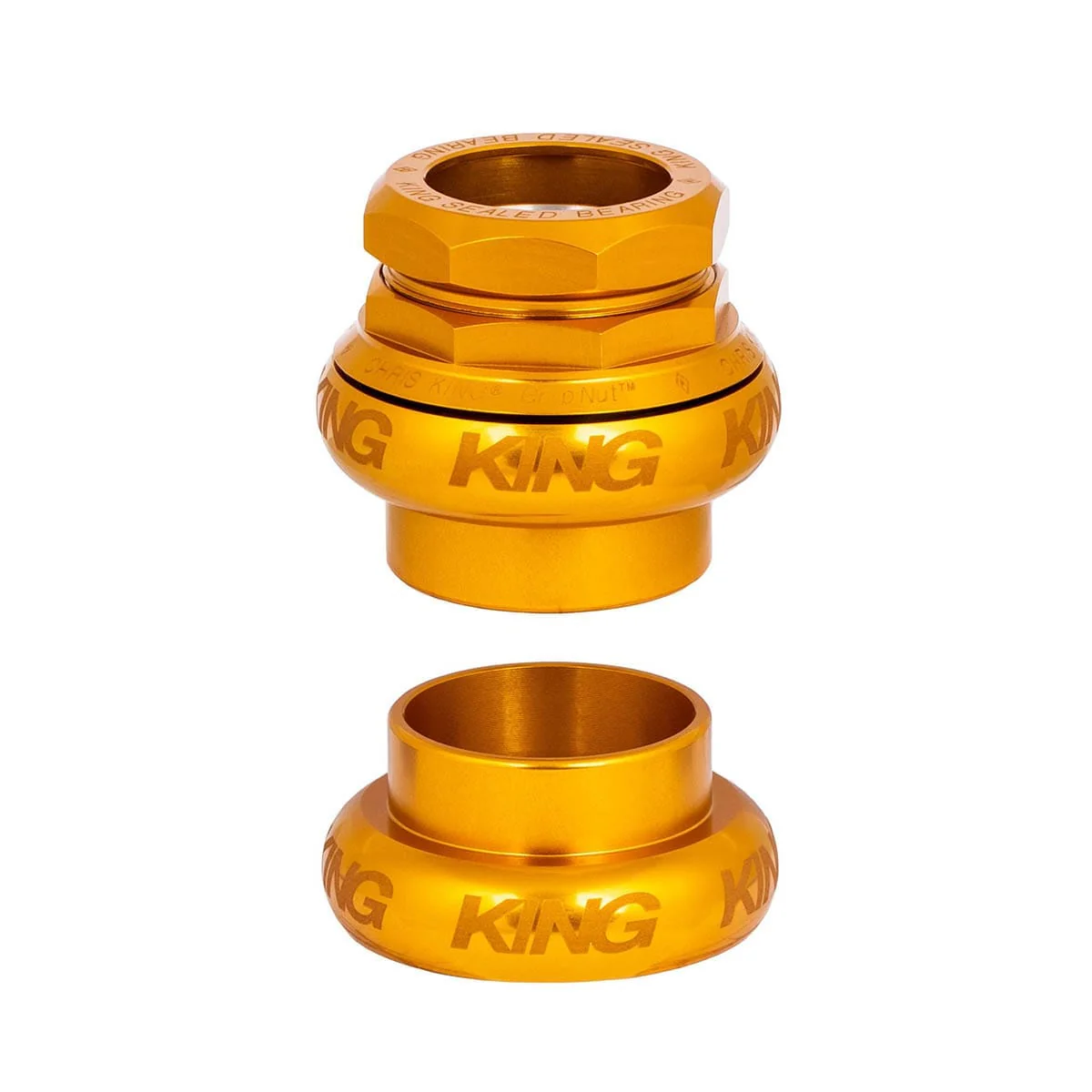 Jeu de Direction Externe CHRIS KING GRIPNUT 1"1/8 EC34 Sotto Voce Or