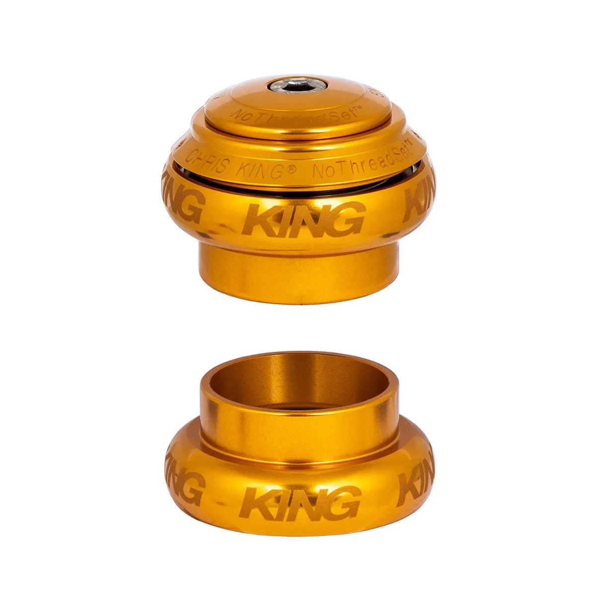 Jeu de Direction Externe CHRIS KING NOTHREADSET 1"1/8 EC34 Sotto Voce Or