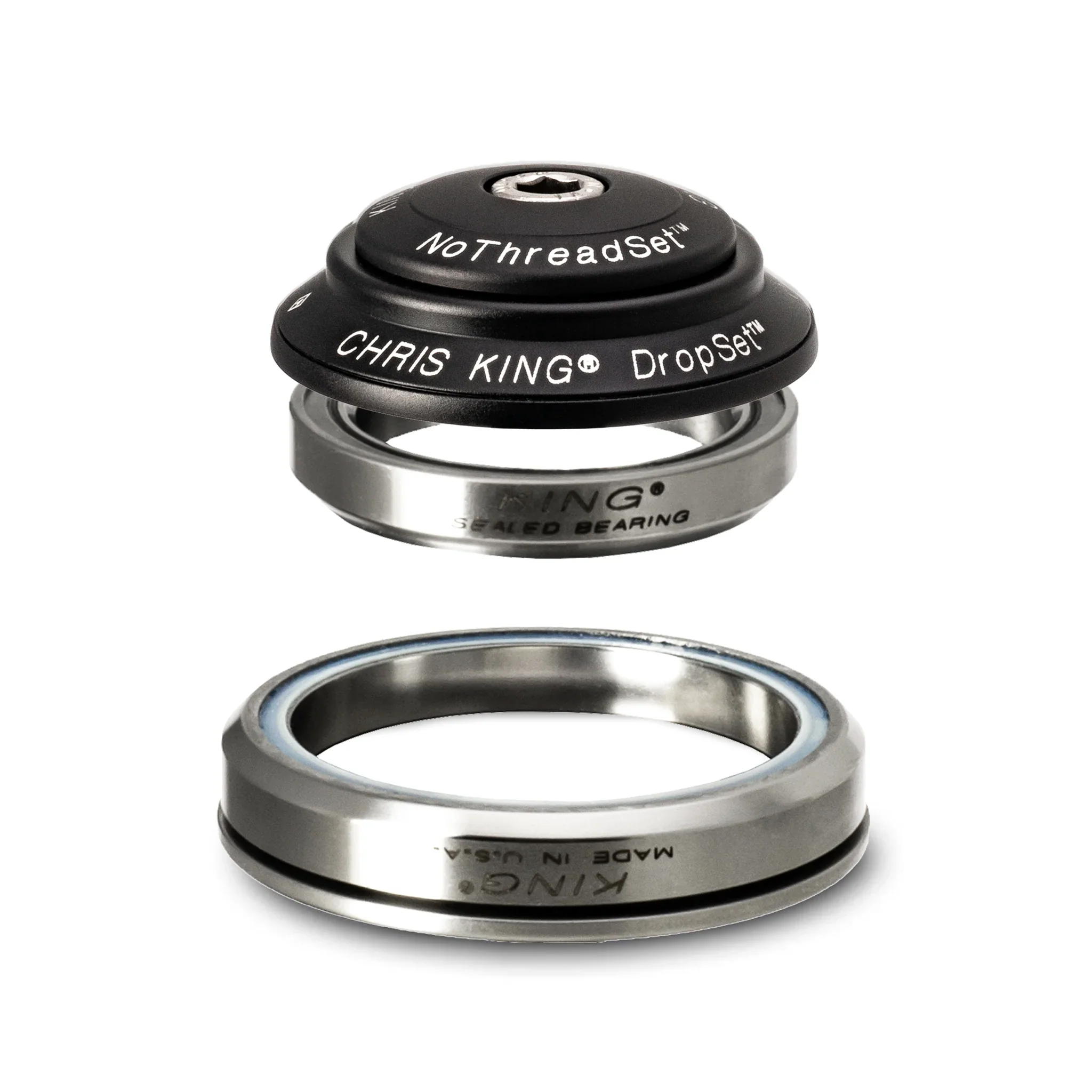 Jeu de Direction Intégré CHRIS KING DROPSET 3 1"1/8-1.5" IS41/IS52 36° Noir
