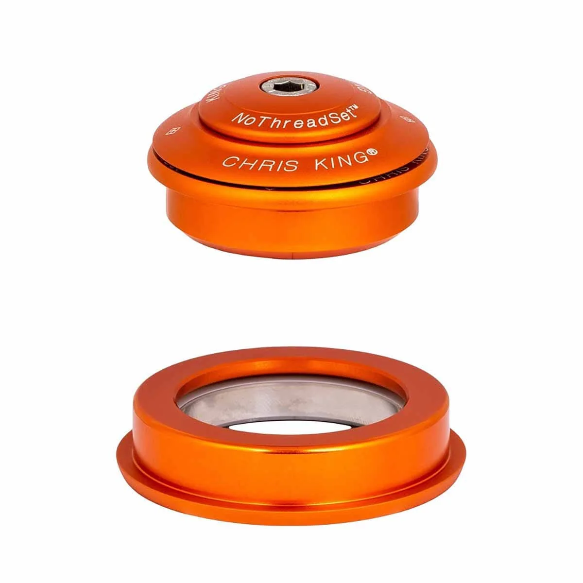 Jeu de Direction Semi-Intégré CHRIS KING INSET 2 1"1/8-1.5" ZS44/ZS56 Orange