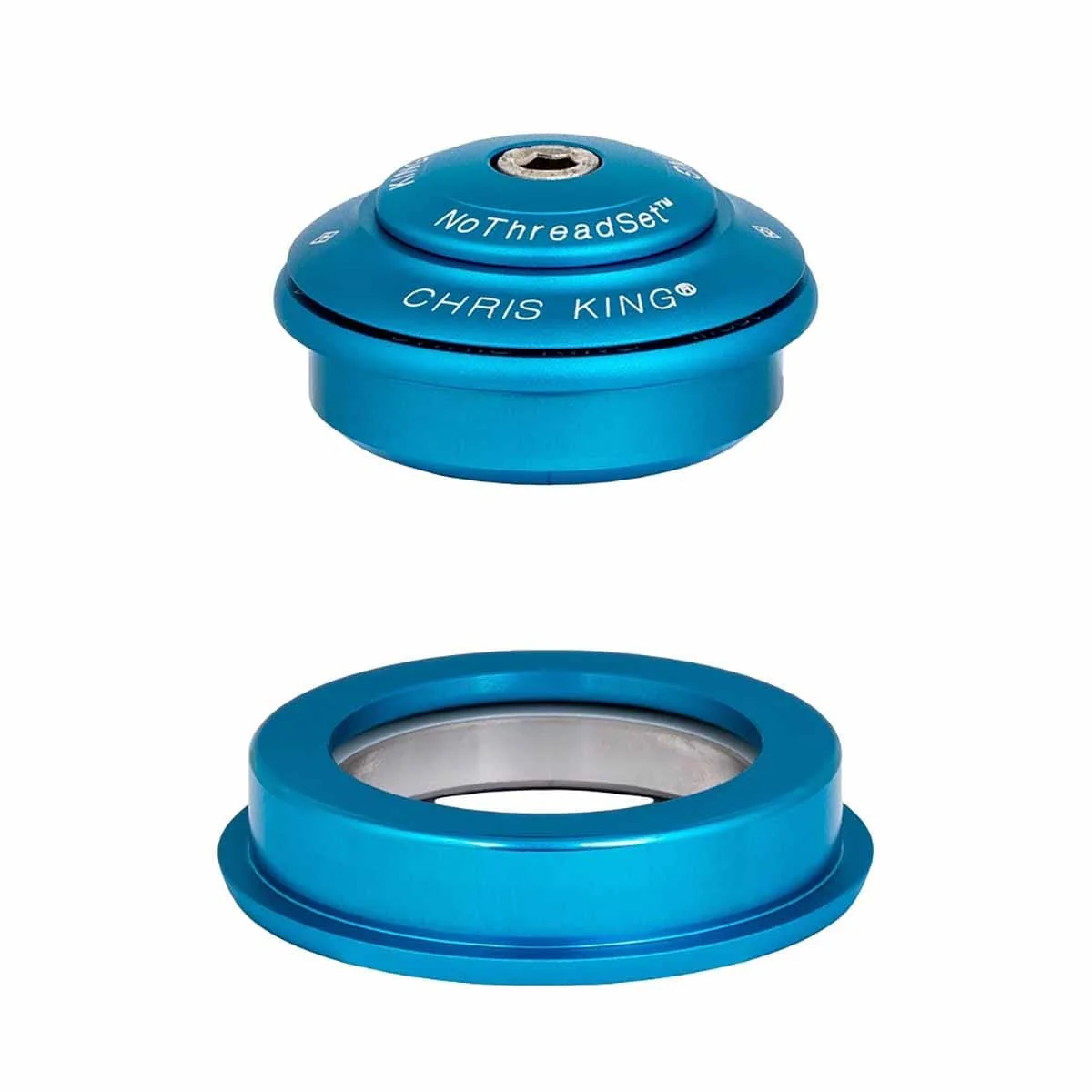 Jeu de Direction Semi-Intégré CHRIS KING INSET 2 1"1/8-1.5" ZS44/ZS56 Turquoise