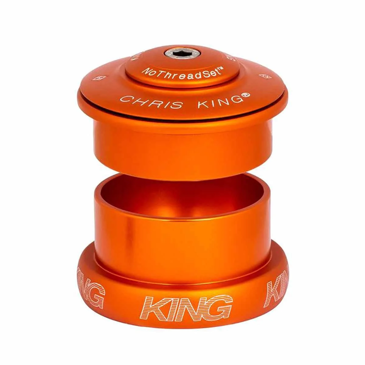 Jeu de Direction Semi-Intégré / Externe CHRIS KING INSET 5 1"1/8-1.5" ZS49/EC49 Orange