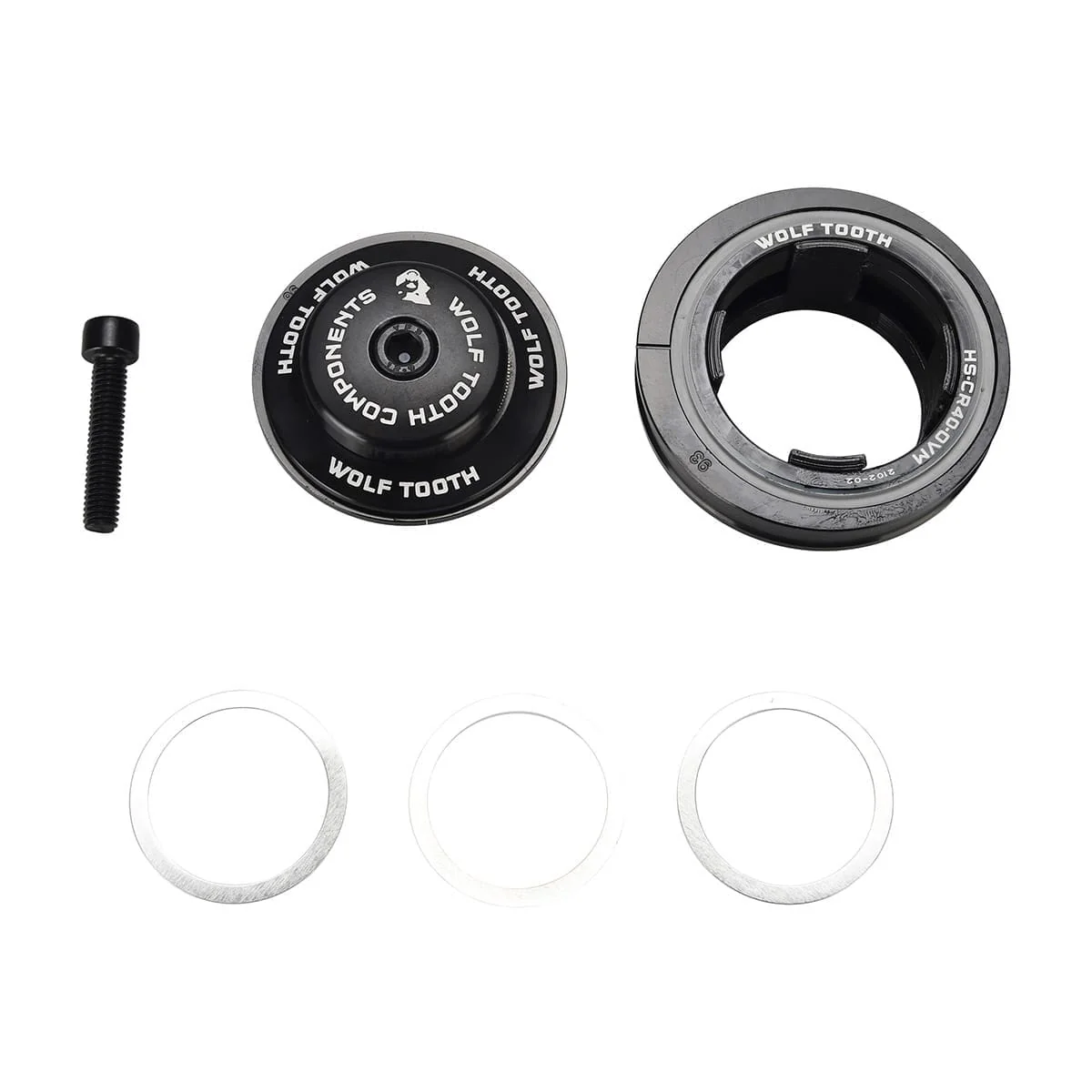 Jeu de Direction Semi-Intégré Externe WOLF TOOTH PREMIUM Angleset 1° Long ZS44/EC49 Noir - Image 3