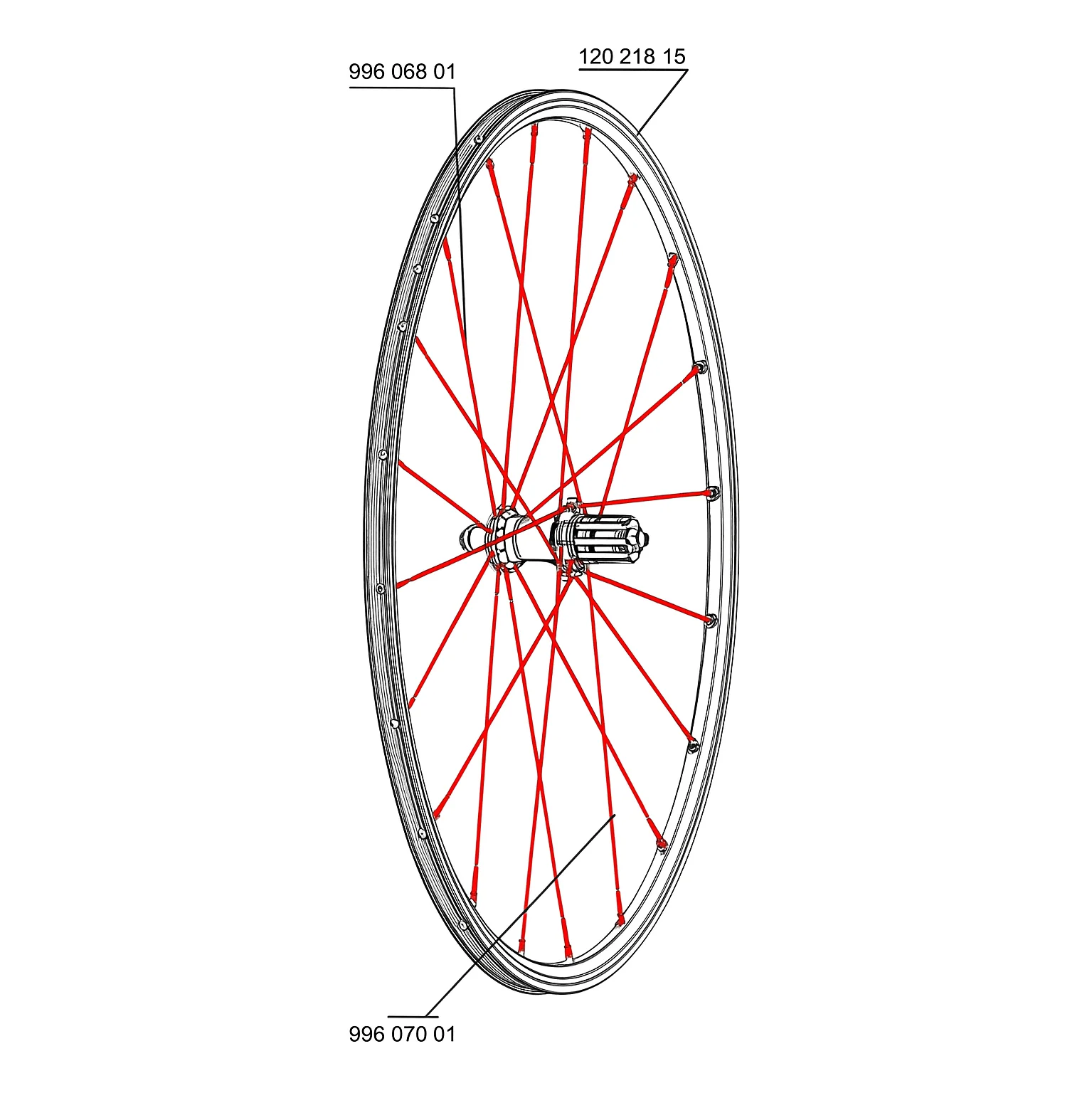 Kit 10 Rayons Ar MAVIC CROSSRIDE UB 276mm
