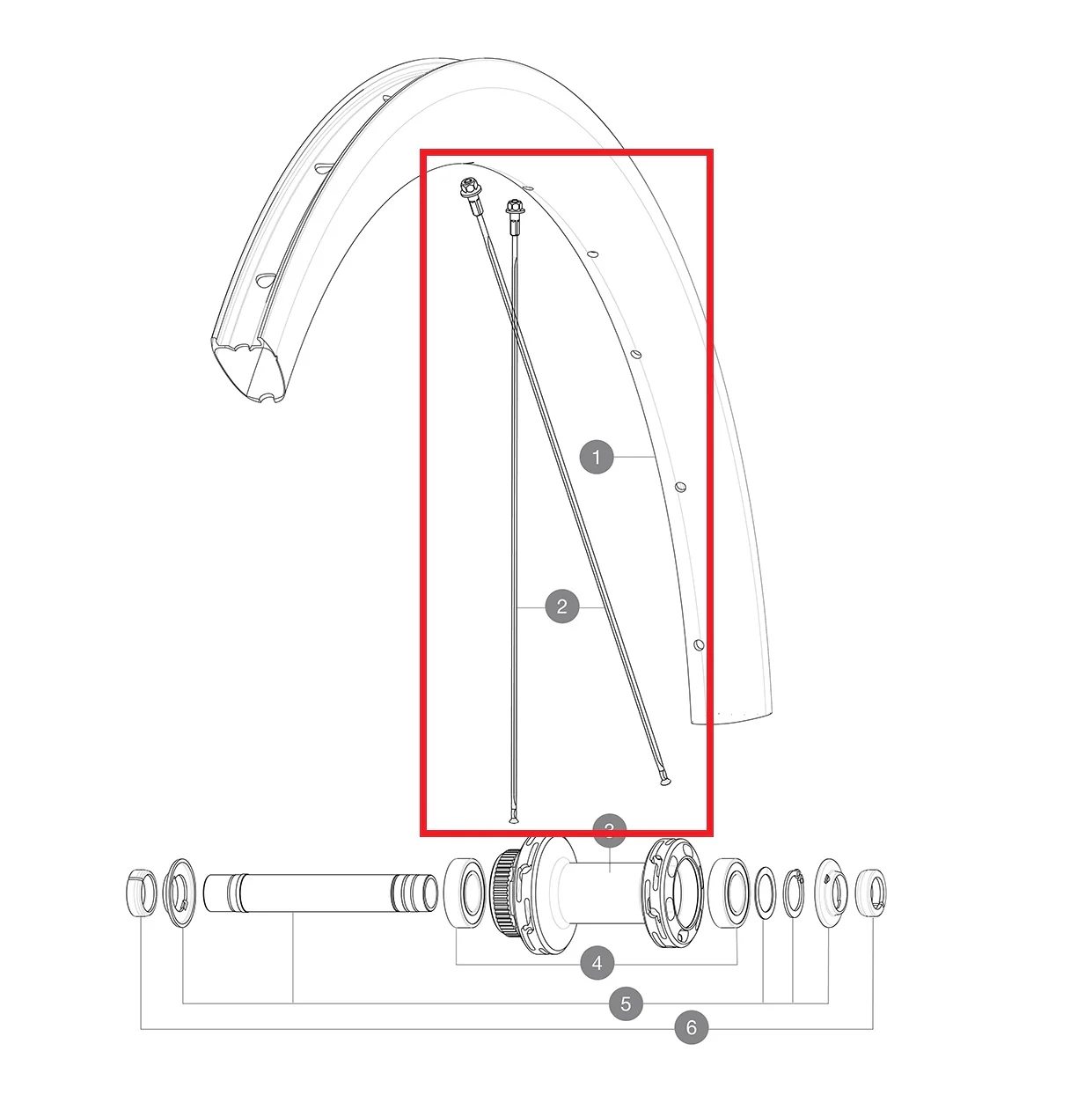 Kit 12 Rayons Av/Ar MAVIC COSMIC SL 45 Disc 271mm