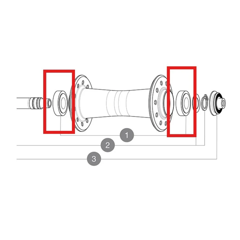 Kit 2 Roulements Moyeu MAVIC 10x22x6mm