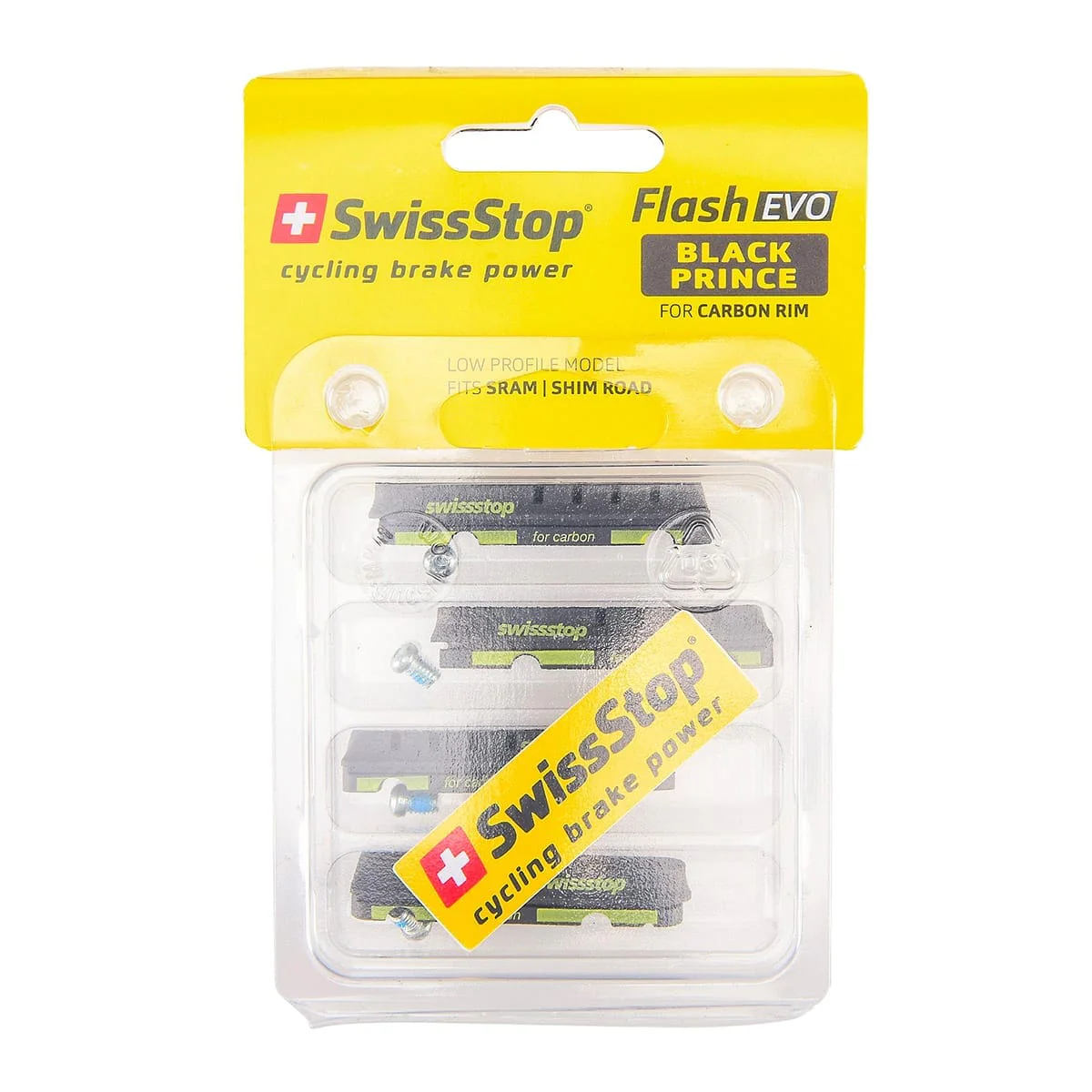 Kit 4 Patins SWISS STOP FLASH EVO Noir Carbone - Image 2