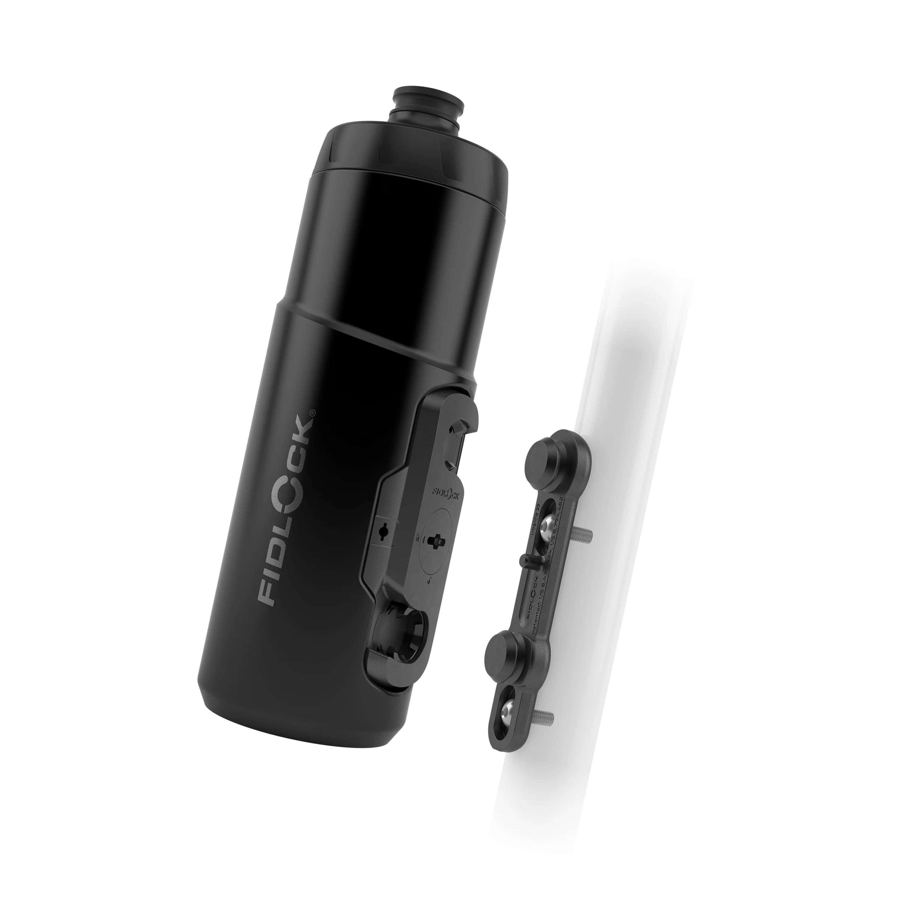 Kit Bidon et Porte-Bidon FIDLOCK TWIST BIKE BASE 600 ml Noir