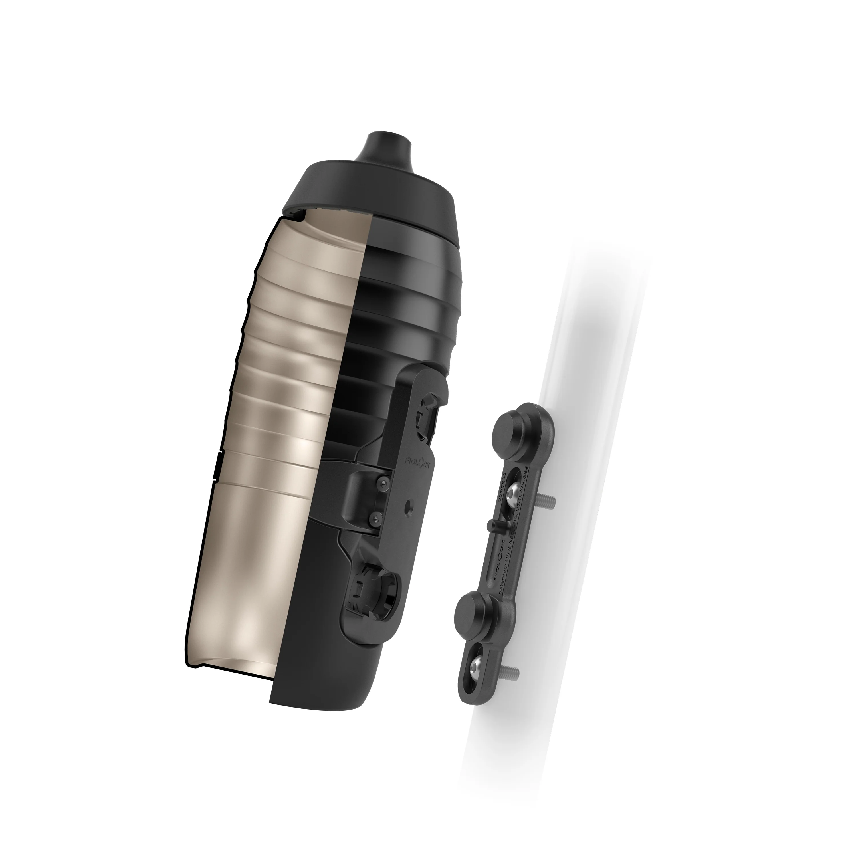 Kit Bidon et Porte-Bidon FIDLOCK TWIST X KEEGO Système Magnétique 600 ml Noir - Image 4
