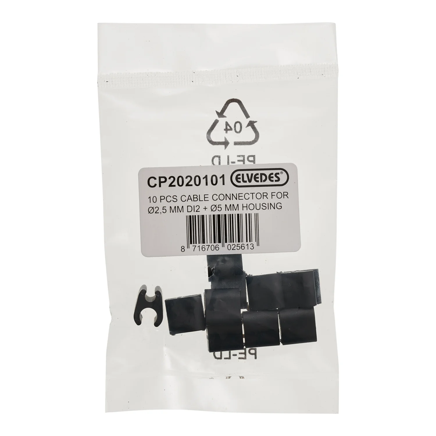Kit de 10 Guides Clips Duo ELVEDES Diam 5mm/2.5mm DI2 Plastique - Image 2