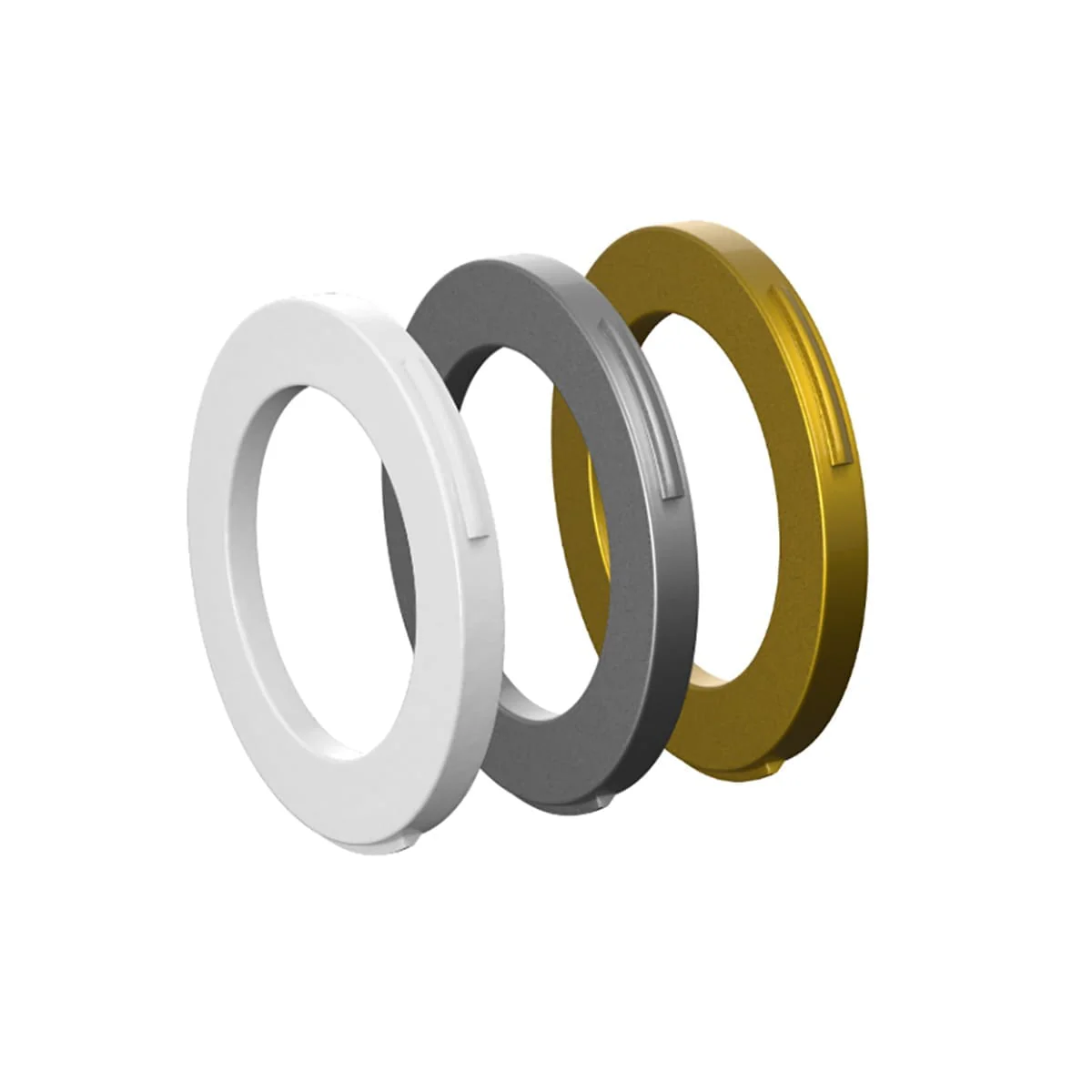 Kit de 6 Oeillets MAGURA pour Étriers 2 Pistons Blanc. Or. Argent