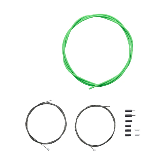 Kit de Câbles et Gaines de Dérailleur SHIMANO OT-SP41 Optislick Vert - Image 2