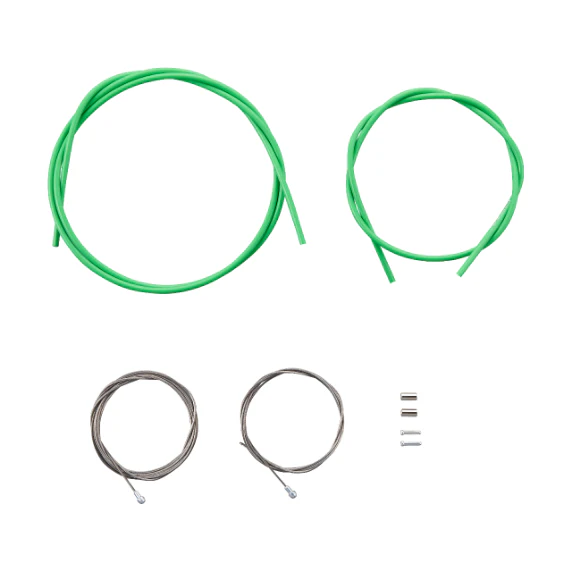Kit de Câbles et Gaines de Frein SHIMANO PTFE Vert - Image 2