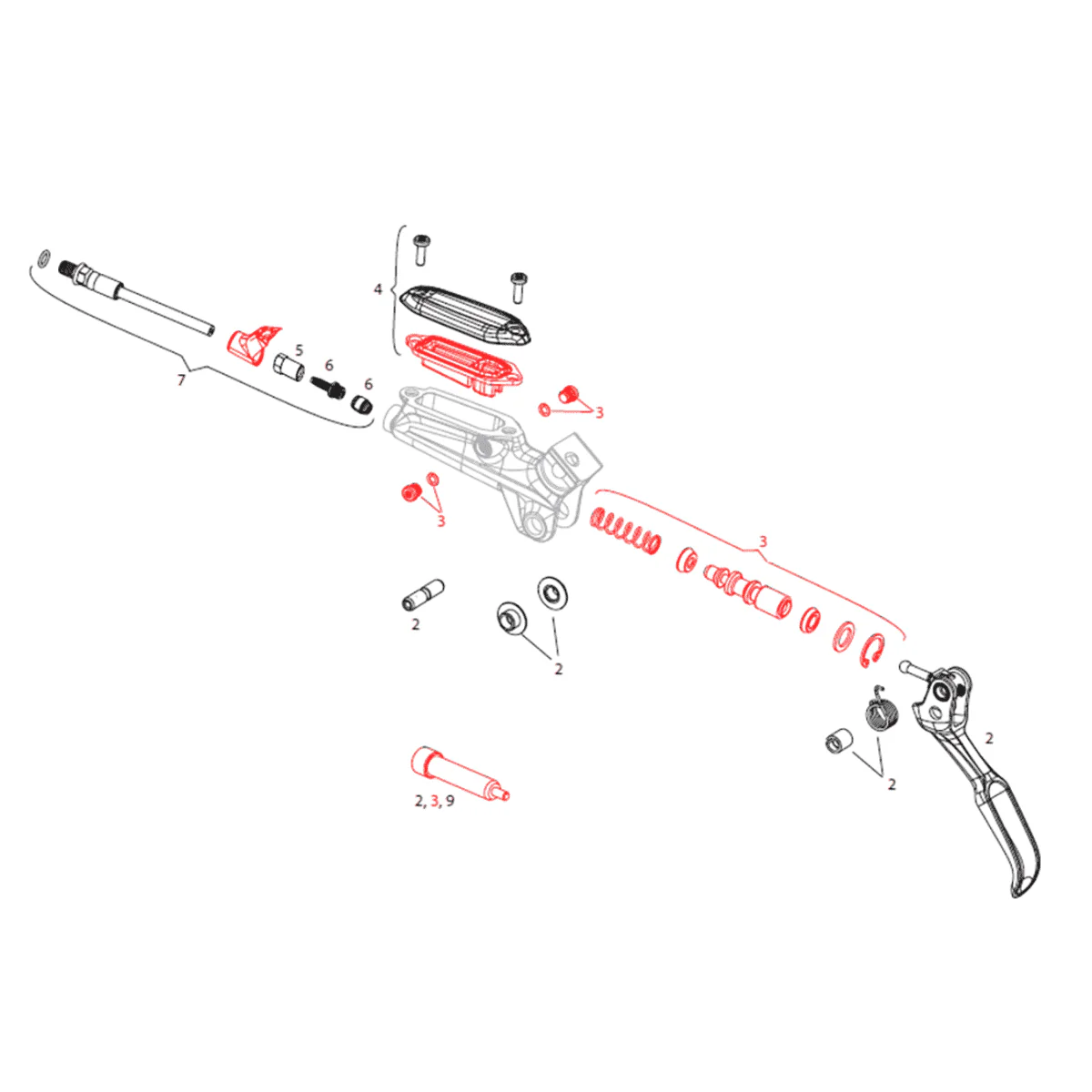Kit de Pièces Internes pour Levier SRAM Level TL/TLM/Ultimate G2 11.5018.005.011 - Image 2