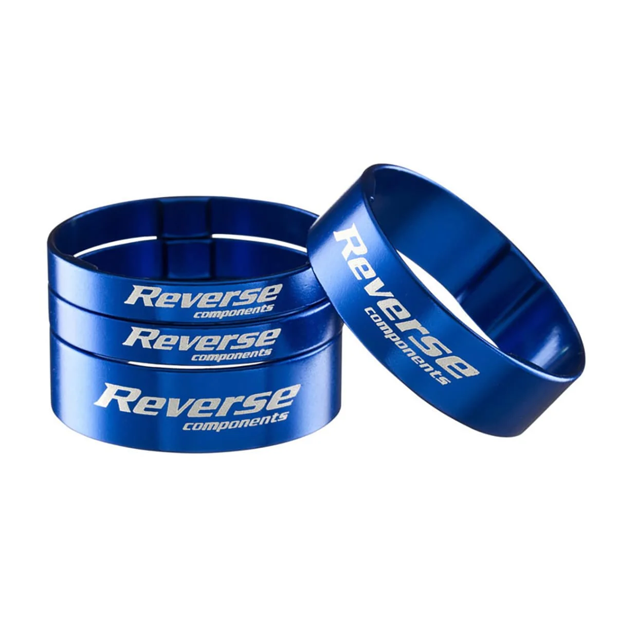 Kit Entretoises de Direction REVERSE COMPONENTS Aluminium Ultra-Light 1"1/8 Bleu