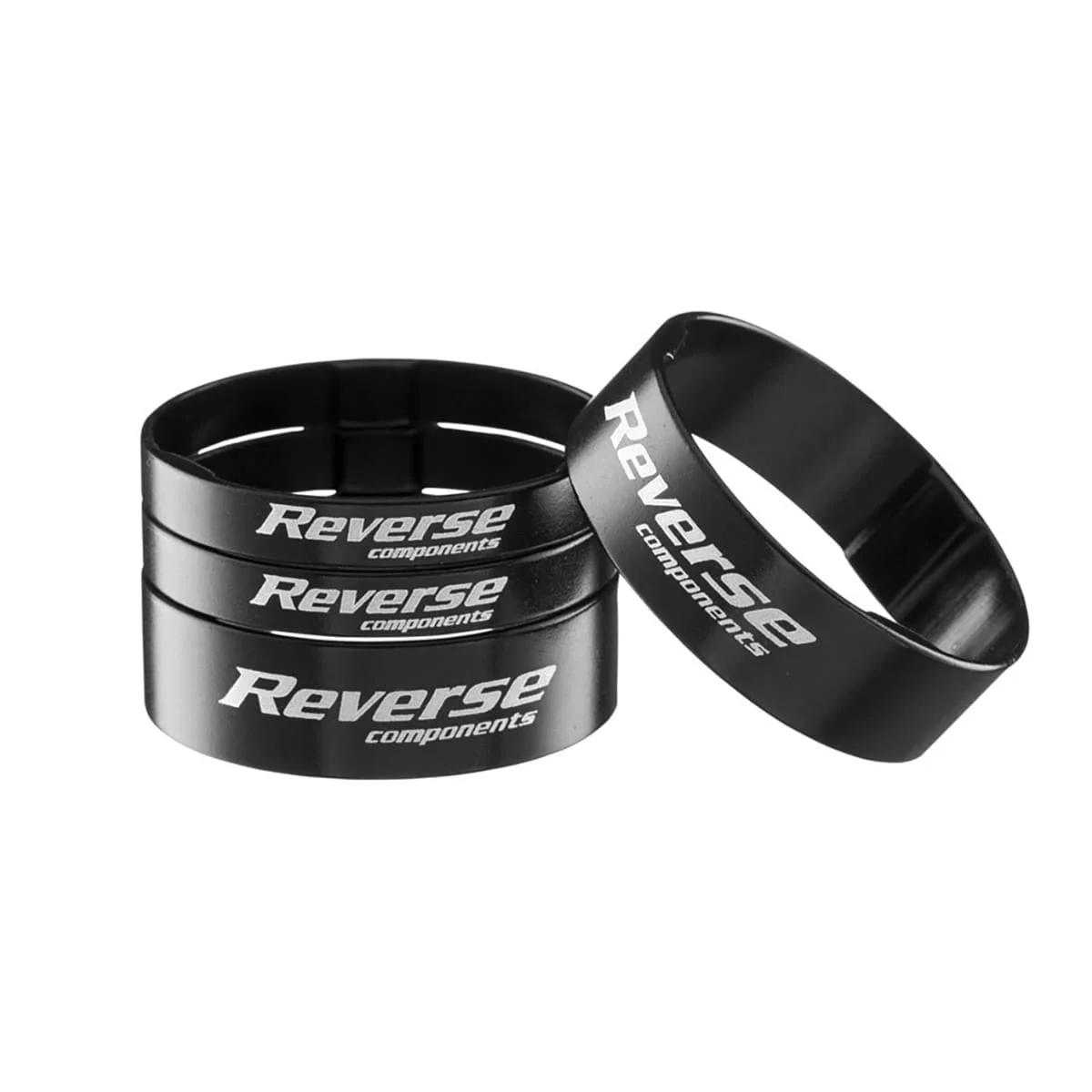 Kit Entretoises de Direction REVERSE COMPONENTS Aluminium Ultra-Light 1"1/8 Noir