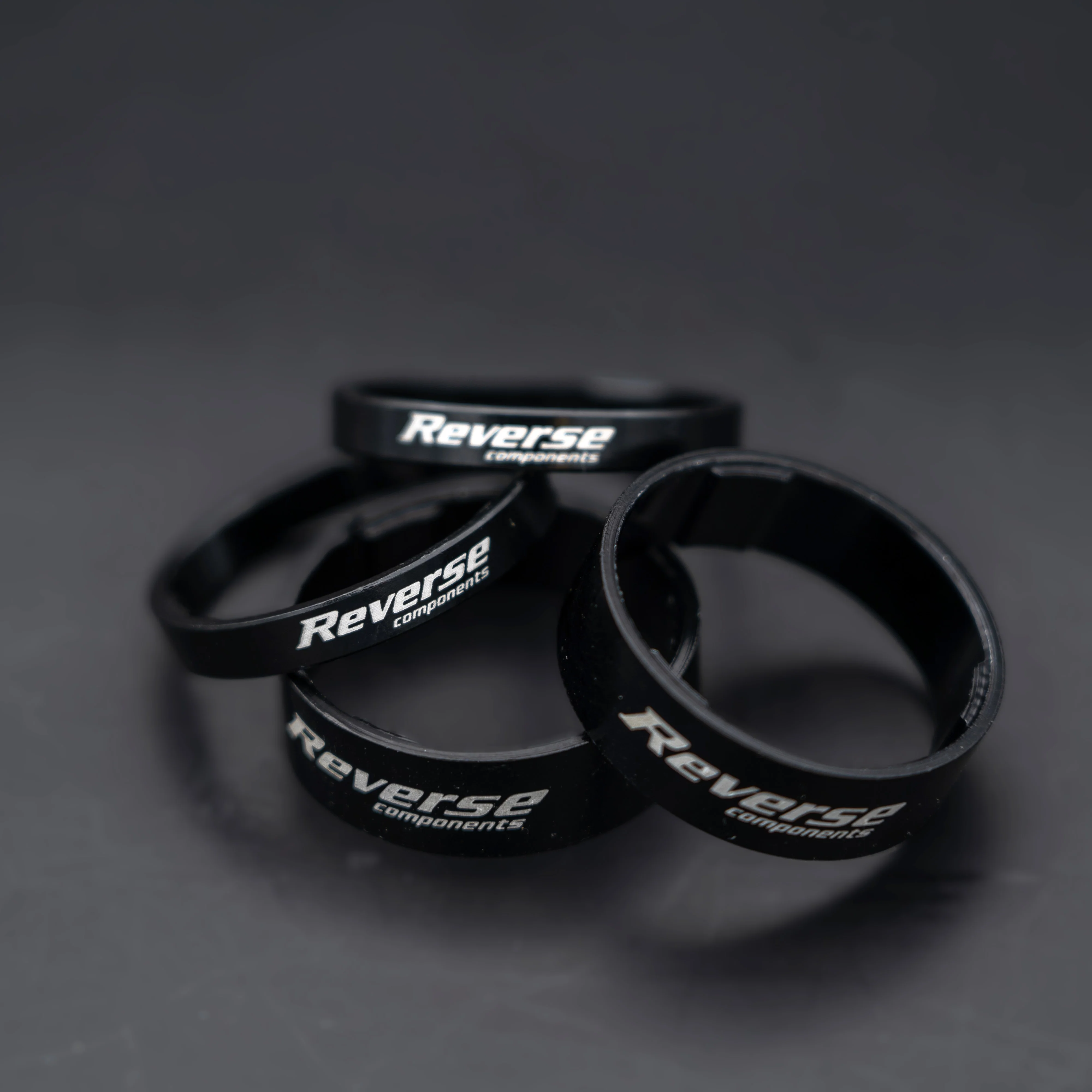 Kit Entretoises de Direction REVERSE COMPONENTS Aluminium Ultra-Light 1"1/8 Noir - Image 2