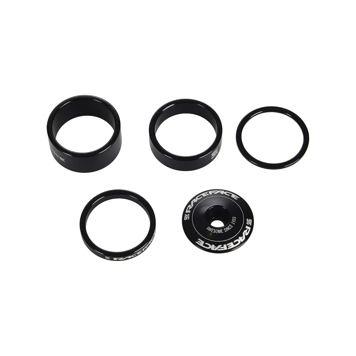 Kit Entretoises et Capot de Potence RACE FACE Alu 1"1/8