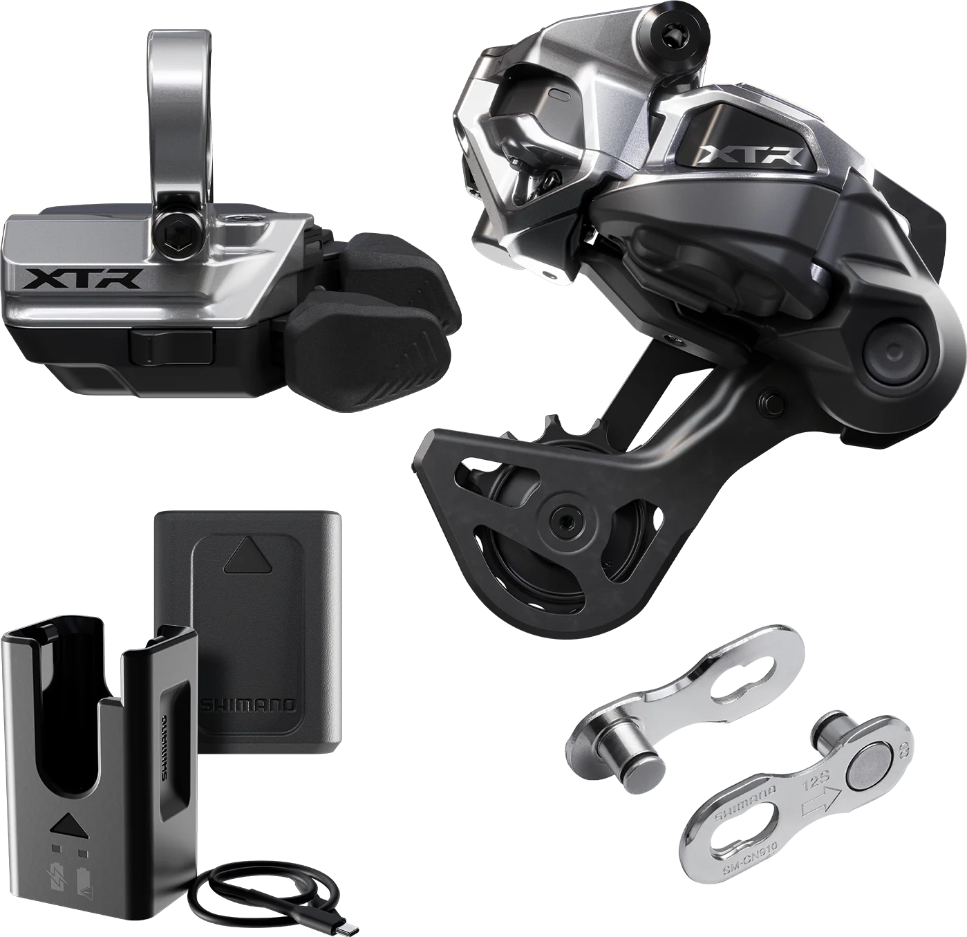 Kit Upgrade SHIMANO XTR Di2 Wireless M9250-GS Chape Moyenne Montage Collier
