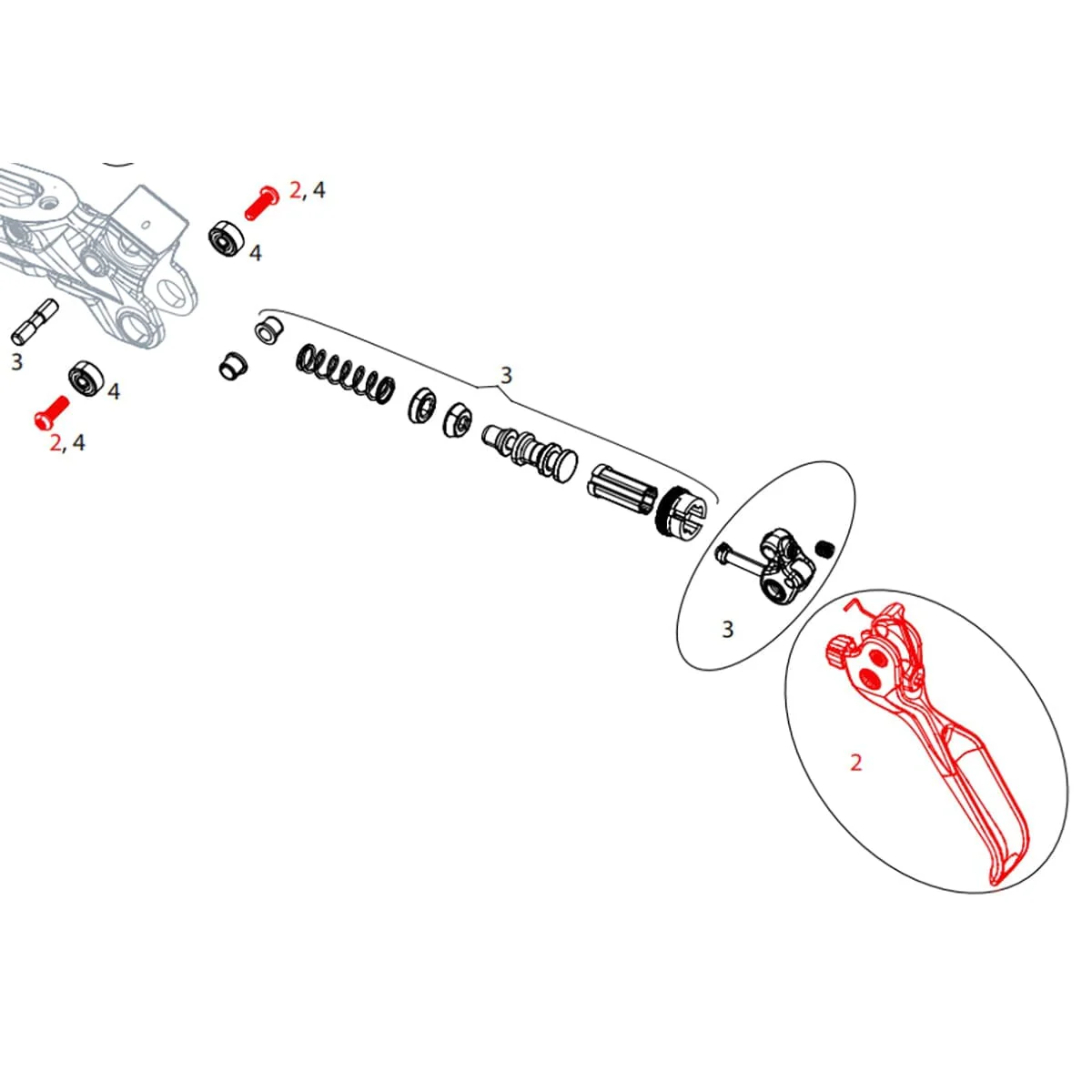 Levier de Frein Seul SRAM GUIDE/CODE RSC - Image 3