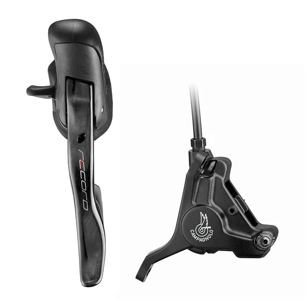 Levier Gauche et Étrier Avant 160mm CAMPAGNOLO RECORD Flat Mount Sans Disque