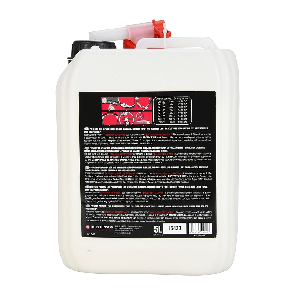 Liquide Préventif Anti-Crevaison HUTCHINSON PROTECT'AIR MAX 5 L - Image 2