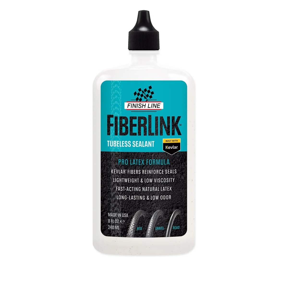 Liquide Préventif Tubeless FINISH LINE FIBERLINK PRO LATEX (240 ml)
