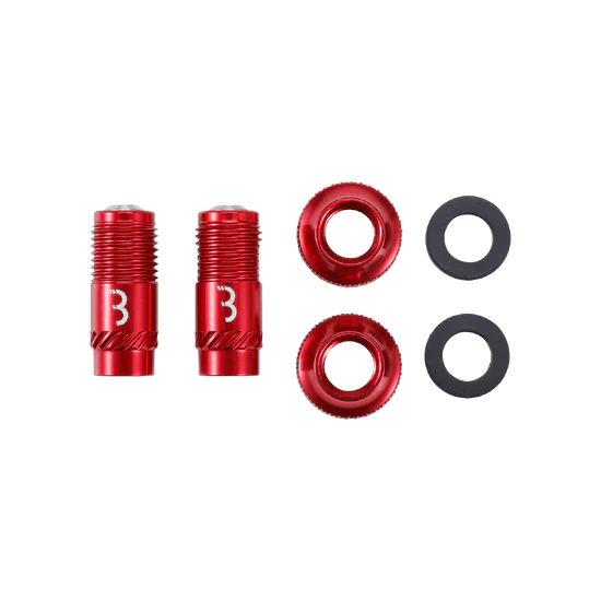 Embouts de Valves BBB CORE CAP Rouge (x2) - Image 2