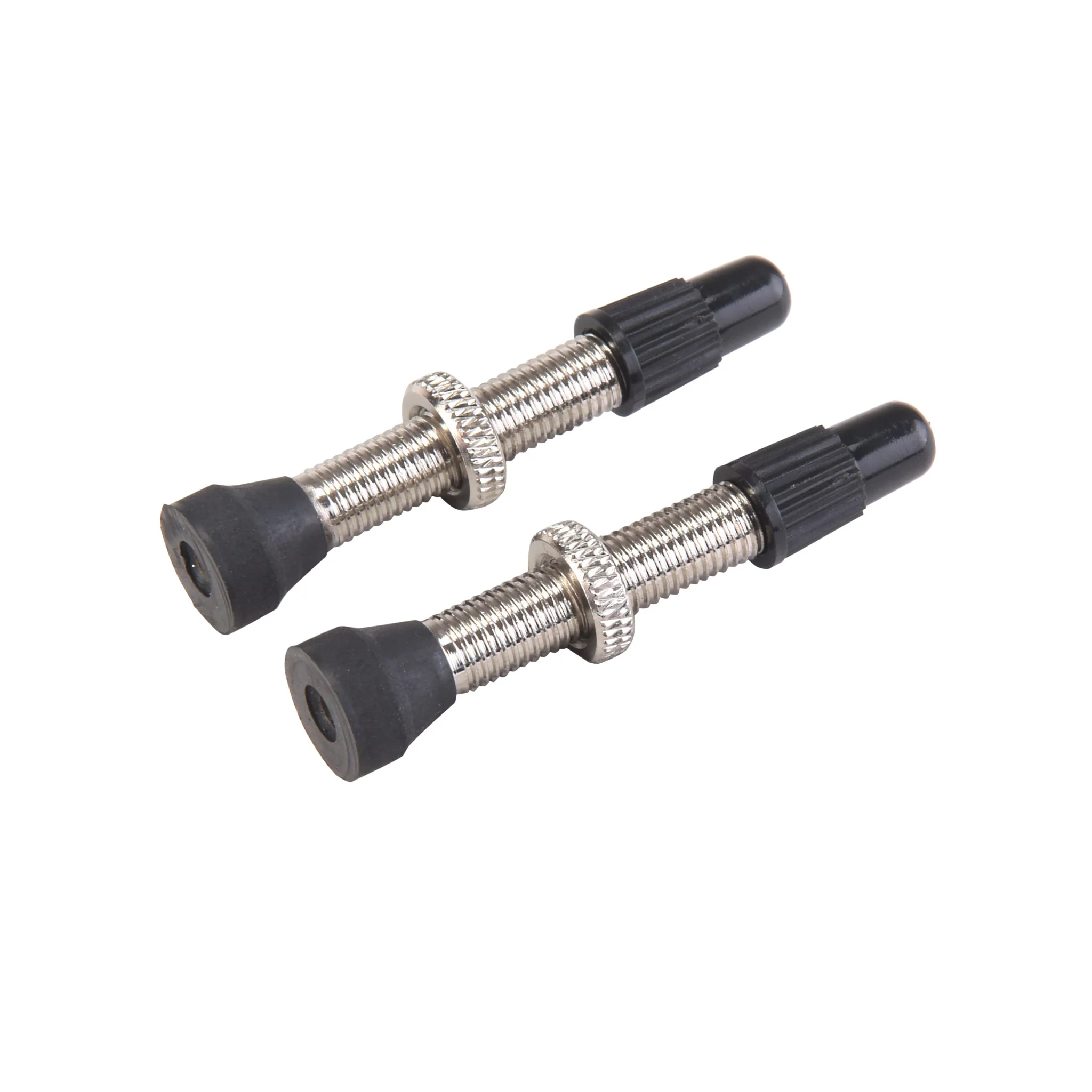 Lot de 2 Valves Presta VAR Laiton 35 mm Argent Mat - Image 2