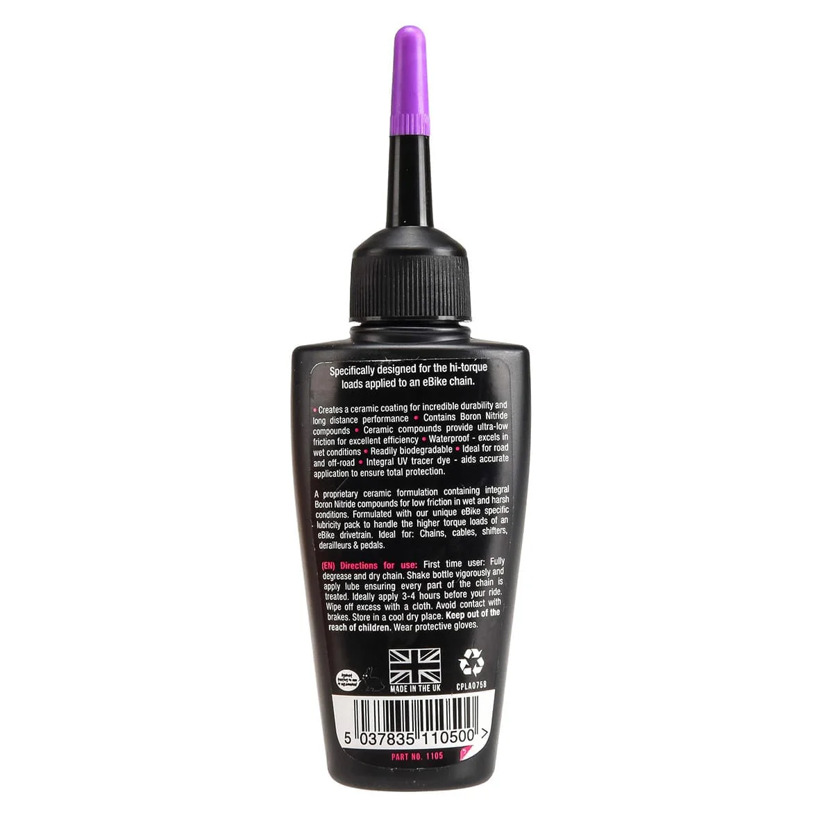 Lubrifiant Conditions Humides pour Chaîne MUC-OFF E-BIKE WET WEATHER (50 ml) - Image 2