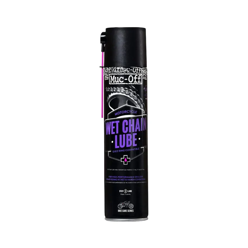 Lubrifiant Toutes Conditions pour Chaîne en Spray MUC-OFF WET WEATHER CHAIN LUBE (400 ml)