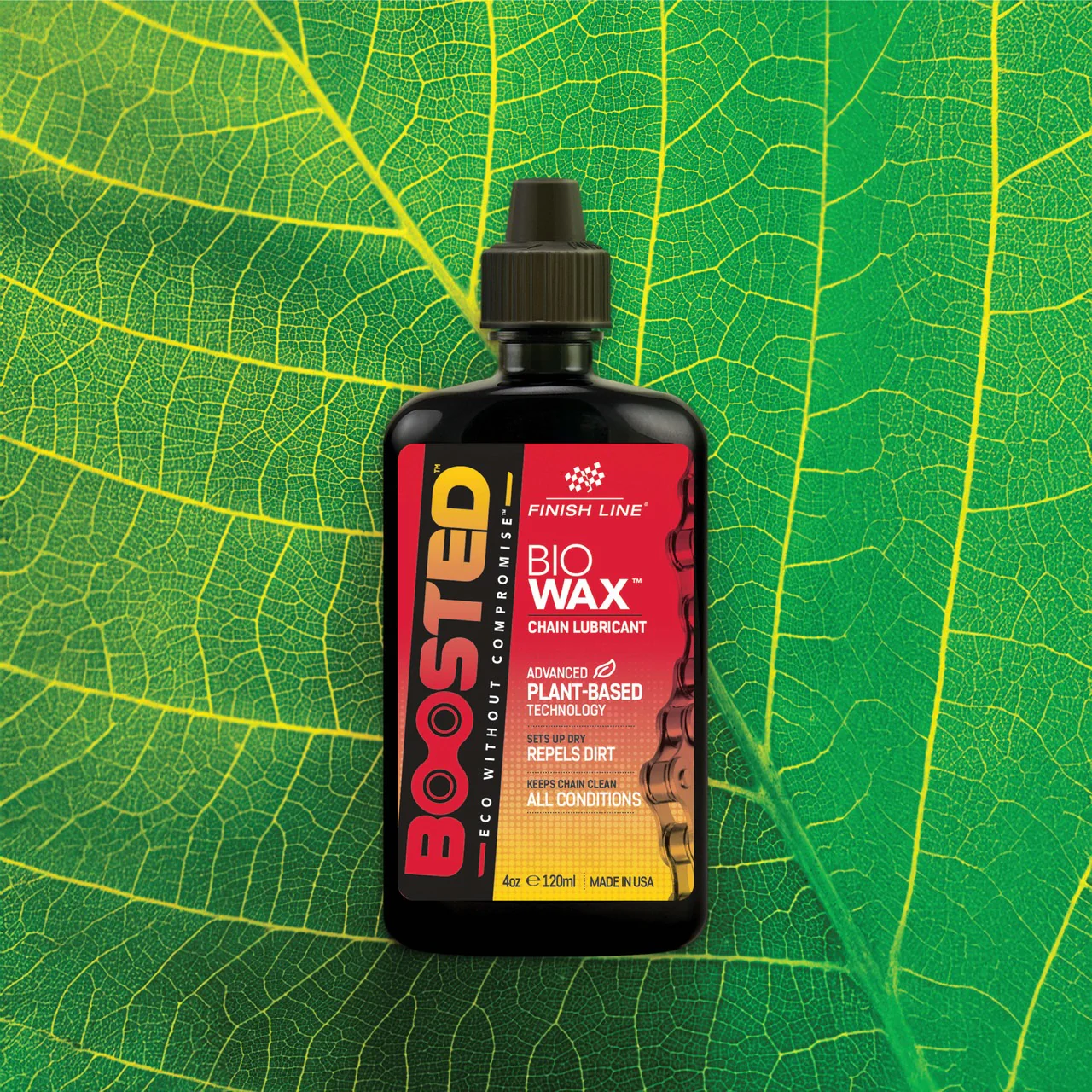 Lubrifiant pour Chaîne FINISH LINE BOOSTED™ BIO WAX (120 ml) - Image 2