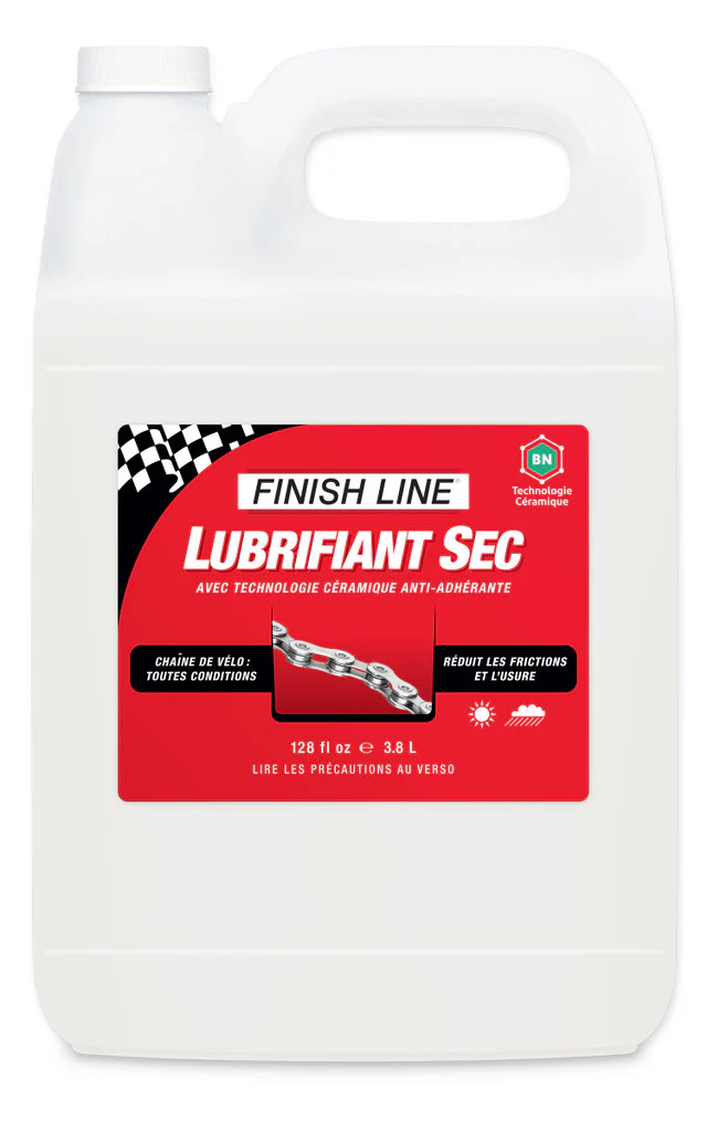 Lubrifiant pour Chaîne FINISH LINE DRY LUBE- Toutes Conditions (3.78L)