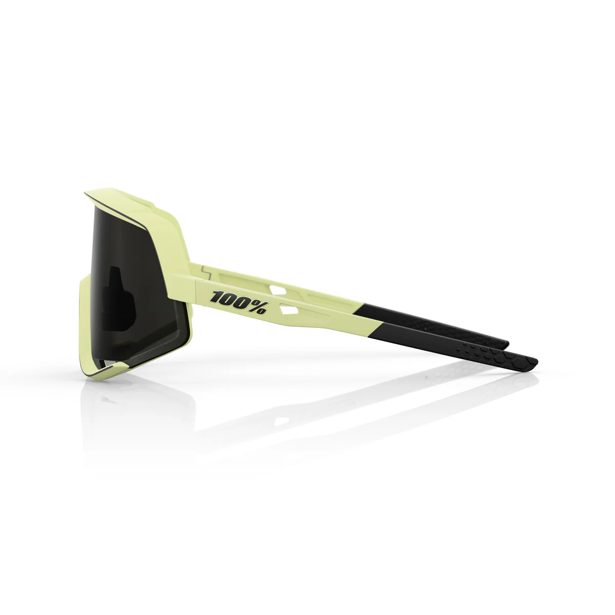 Lunettes 100% GLENDALE Soft Tact Glow Jaune Smoke Lens - Image 3