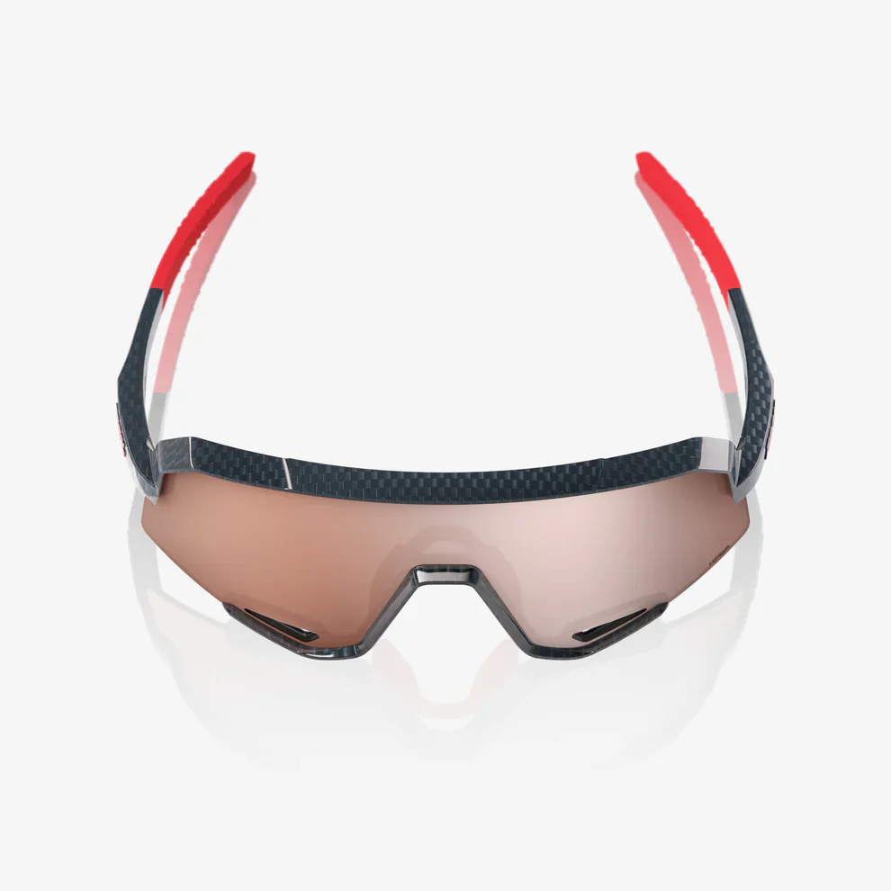 Lunettes 100% SLENDALE Noir Carbon Hiper Mirror Argent - Image 2