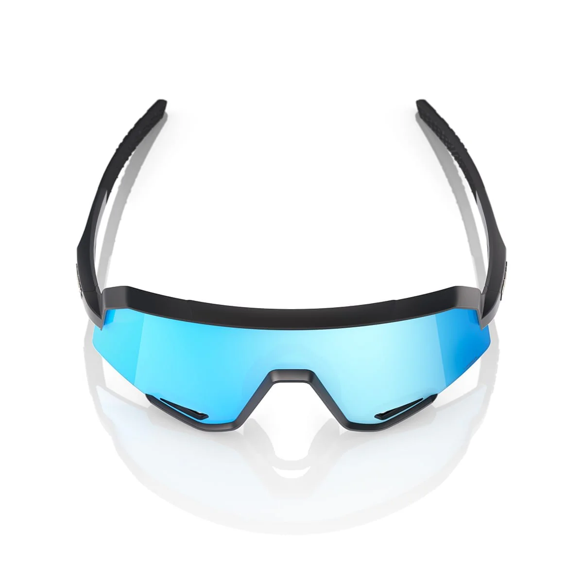 Lunettes 100%  SLENDALE Noir Matt Hipper Mirror Bleu - Image 4