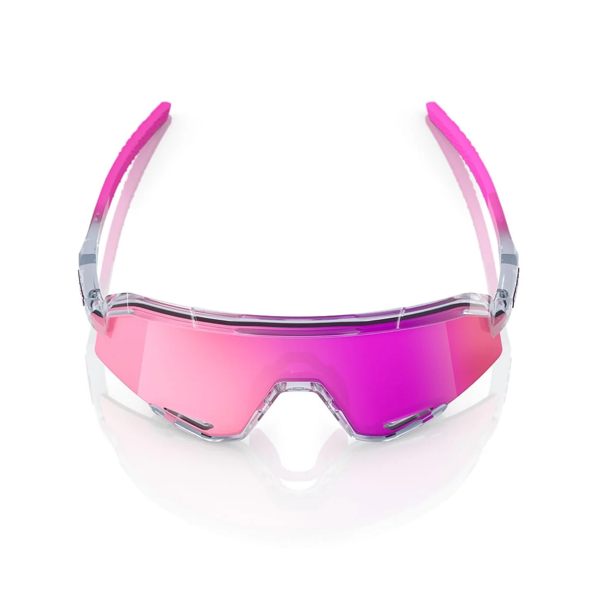 Lunettes 100% SLENDALE POLISHED Translucide Mirror Violet - Image 4