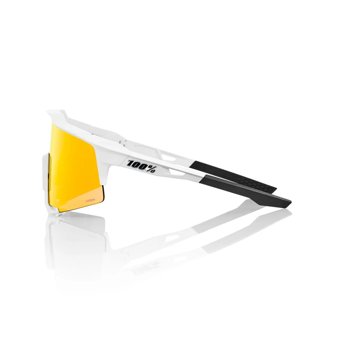 Lunettes 100%  SPEEDCRAFT Soft Blanc Hiper Mirror Rouge - Image 3