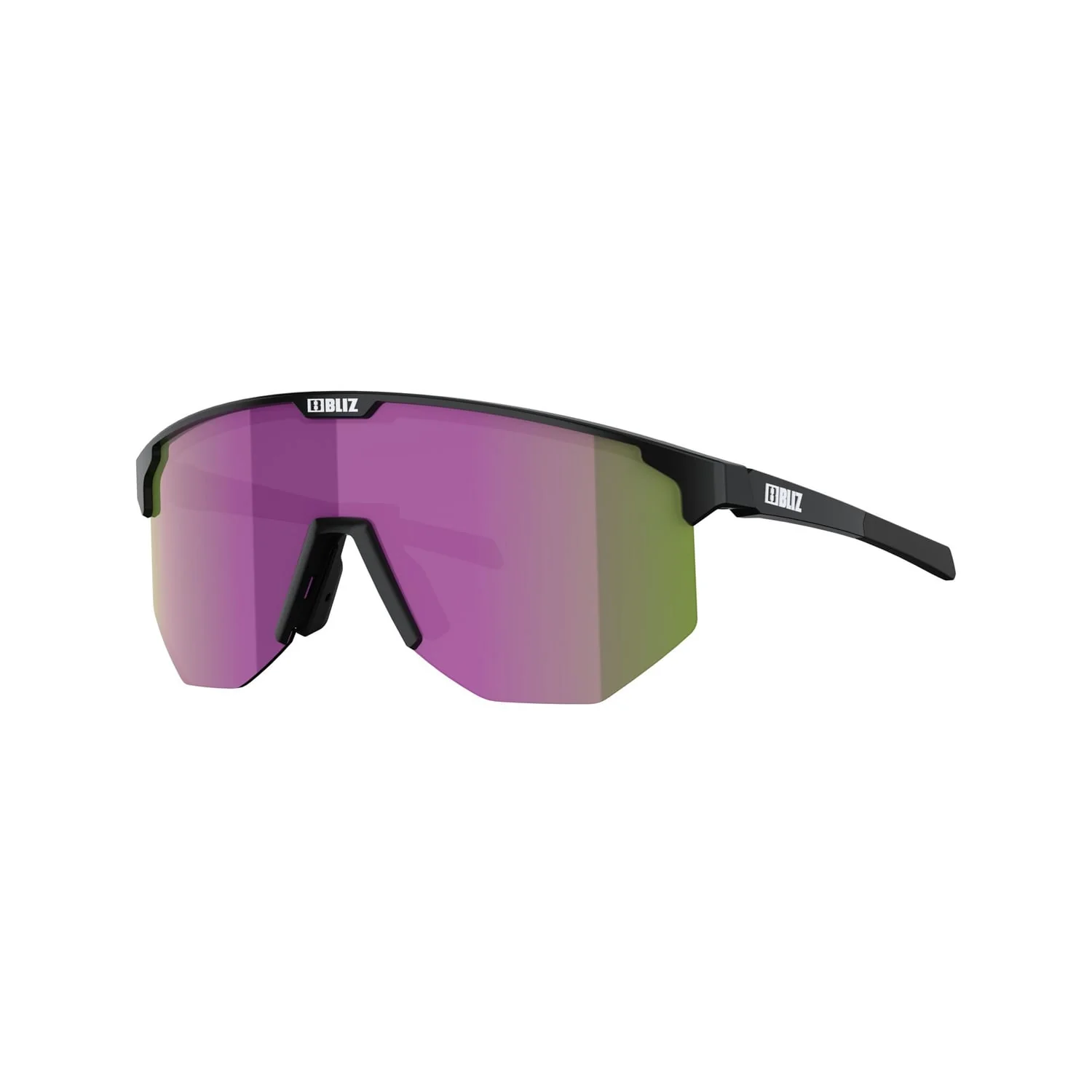 Lunettes BLIZ HERO SMALL Noir Matt Ecran Marron Violet - Image 4