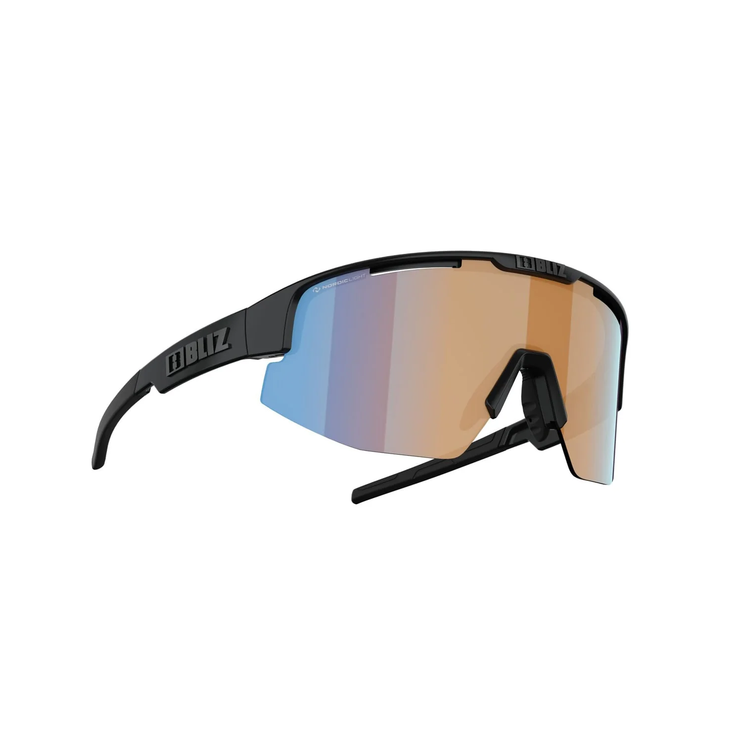 Lunettes BLIZ MATRIX SMALL Noir Matt Ecran Orange - Image 10
