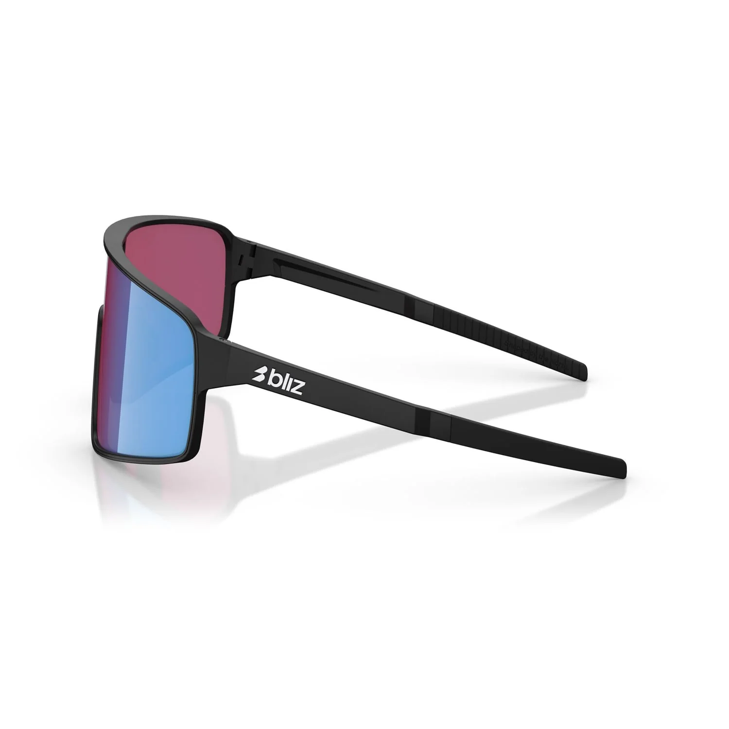 Lunettes BLIZ P001 Noir Matt Ecran Rose Violet Bleu Iridium - Image 7