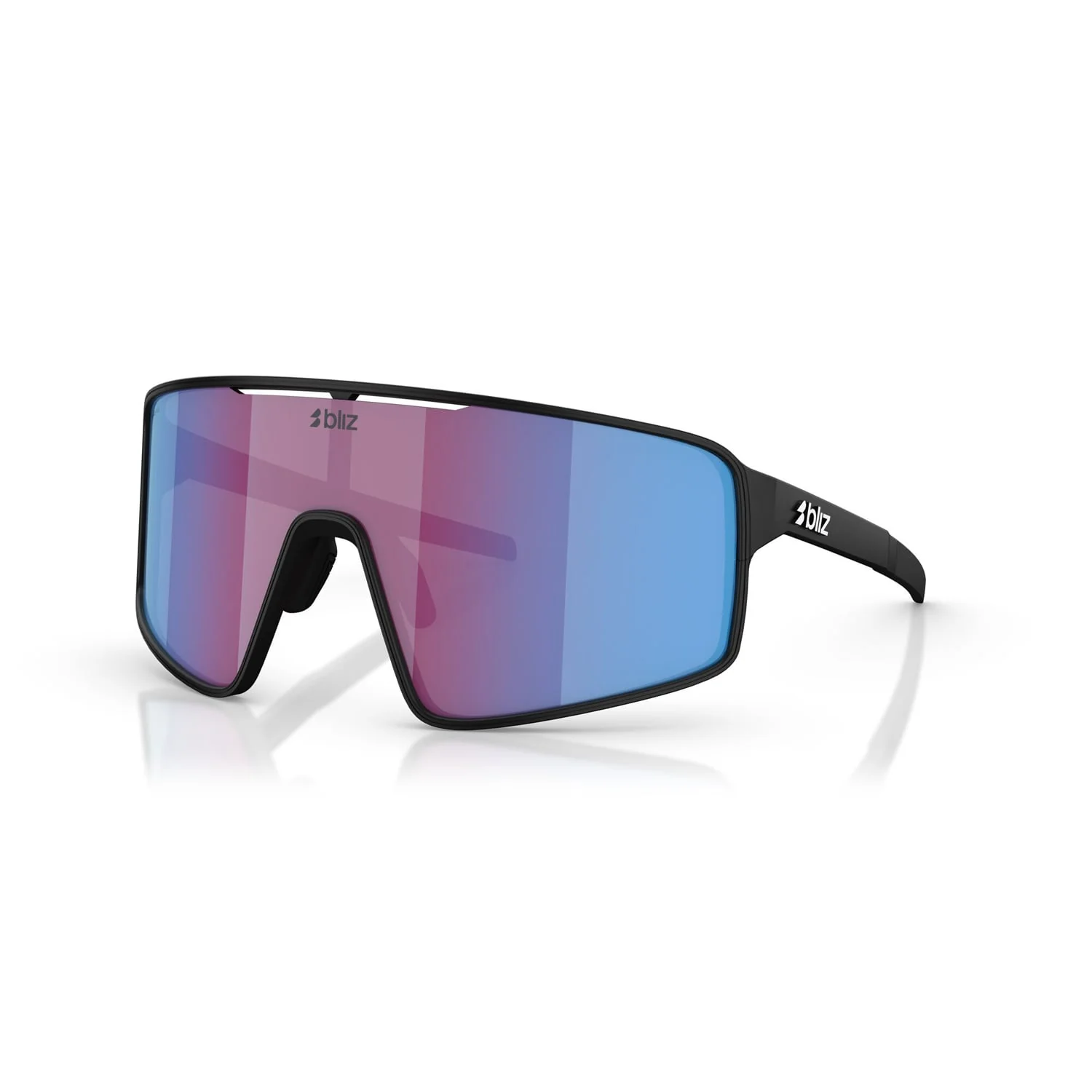 Lunettes BLIZ P001 Noir Matt Ecran Rose Violet Bleu Iridium - Image 8
