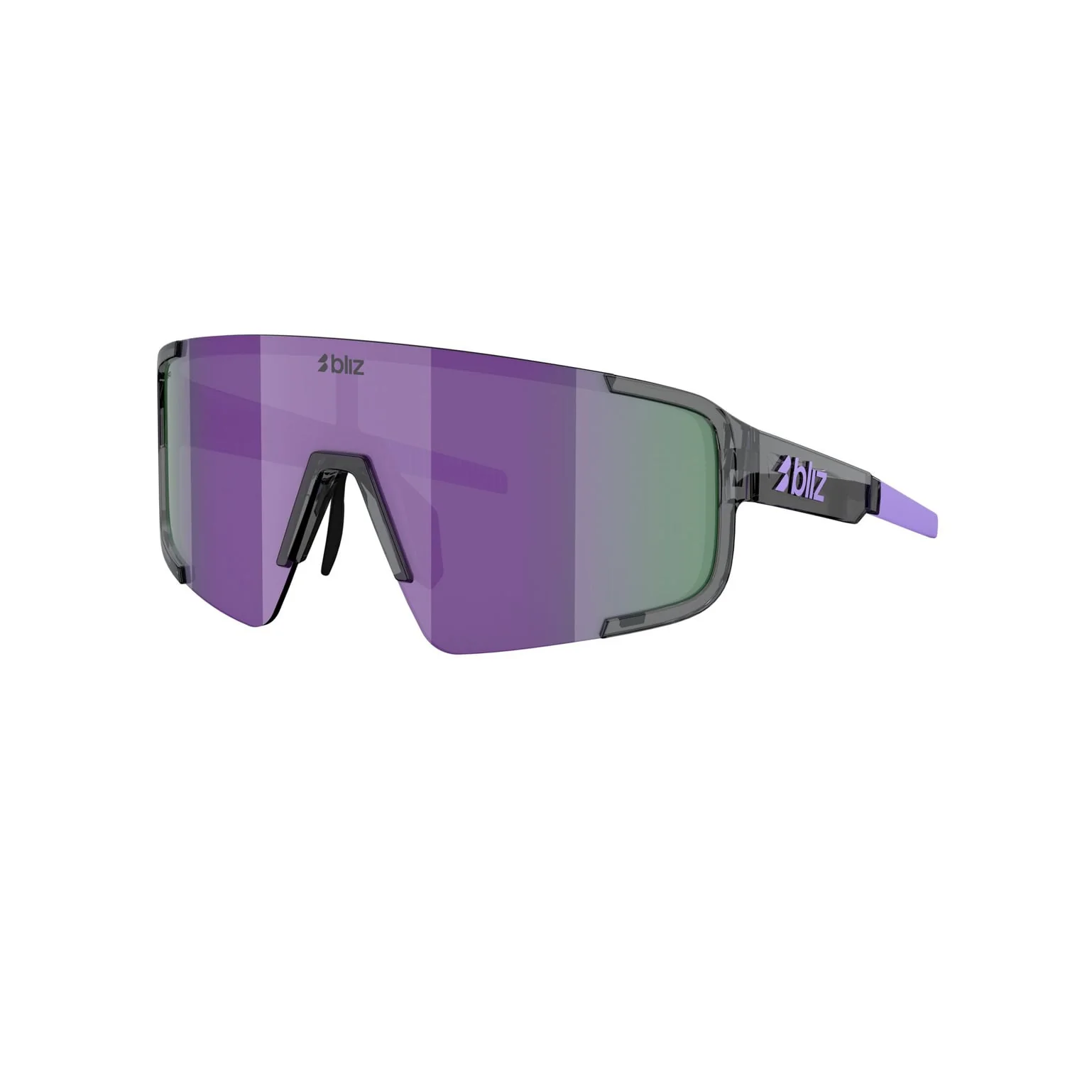Lunettes BLIZ P003 SMALL Crystal Noir Verre Purple Multii - Image 3