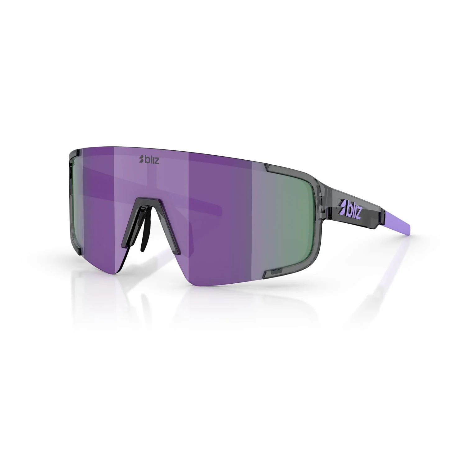 Lunettes BLIZ P003 SMALL Crystal Noir Verre Purple Multii - Image 7
