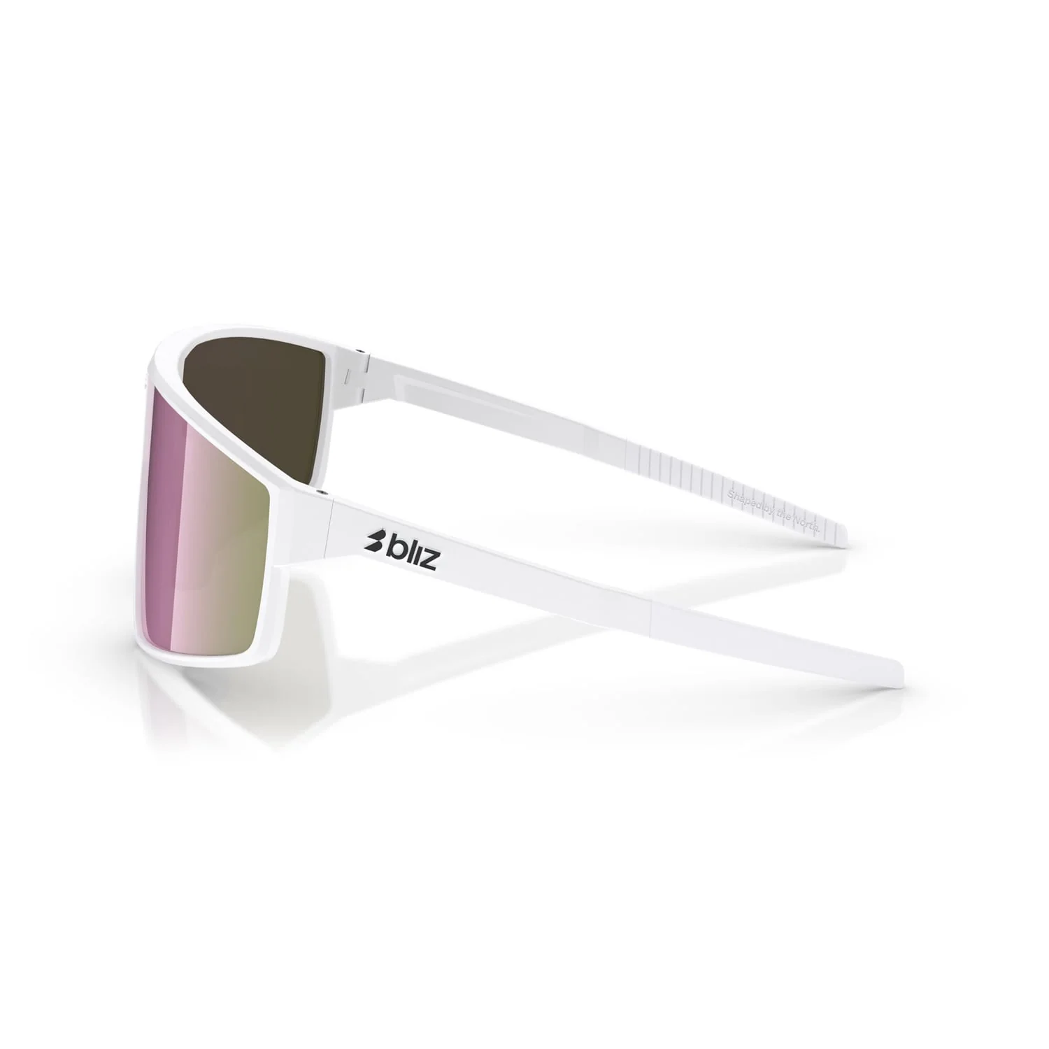 Lunettes BLIZ P002 S Blanc Matt Ecran Marron Rose - Image 4