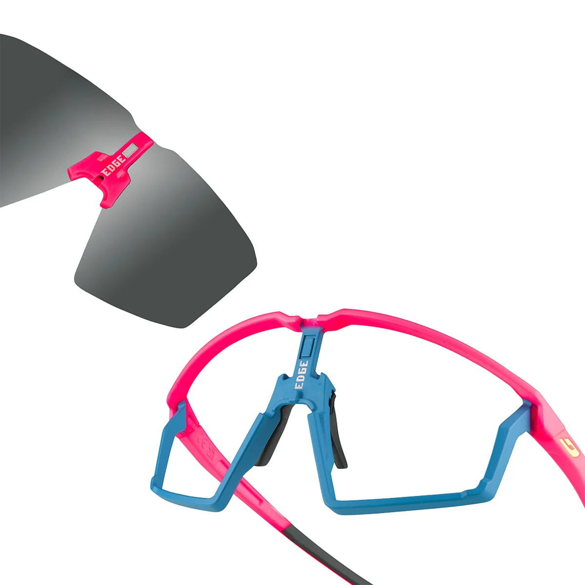 Lunettes JULBO EDGE Rose fluo/Bleu Spectron 3 Smoke - Image 7