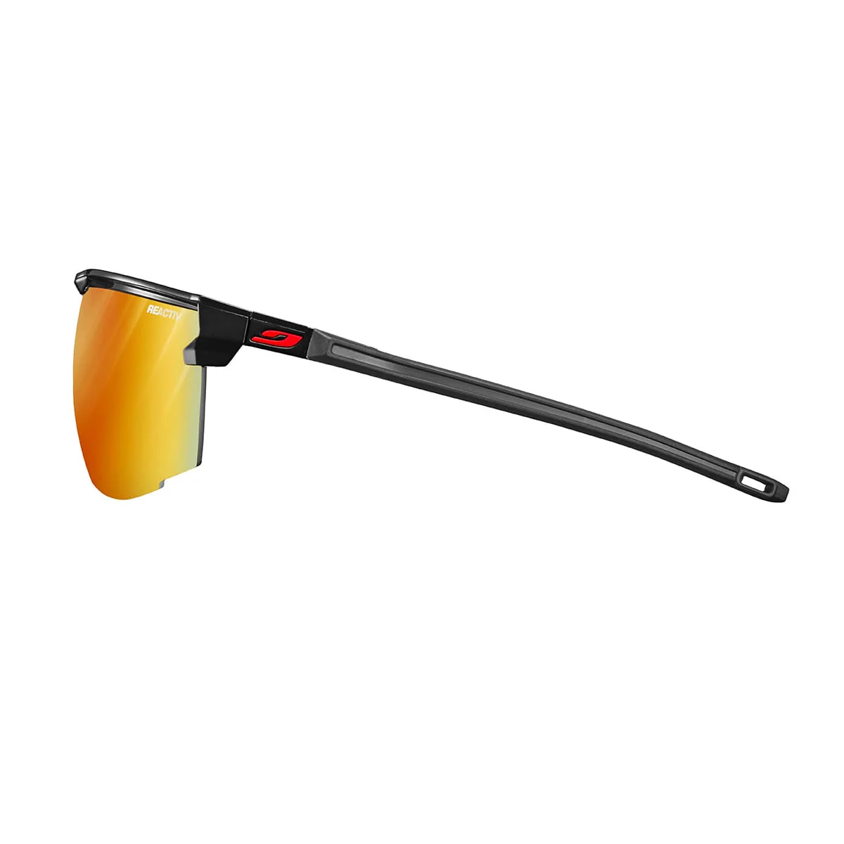 Lunettes JULBO ULTIMATE Noir/Rouge Reactiv Light Amplifer Photochromique - Image 3