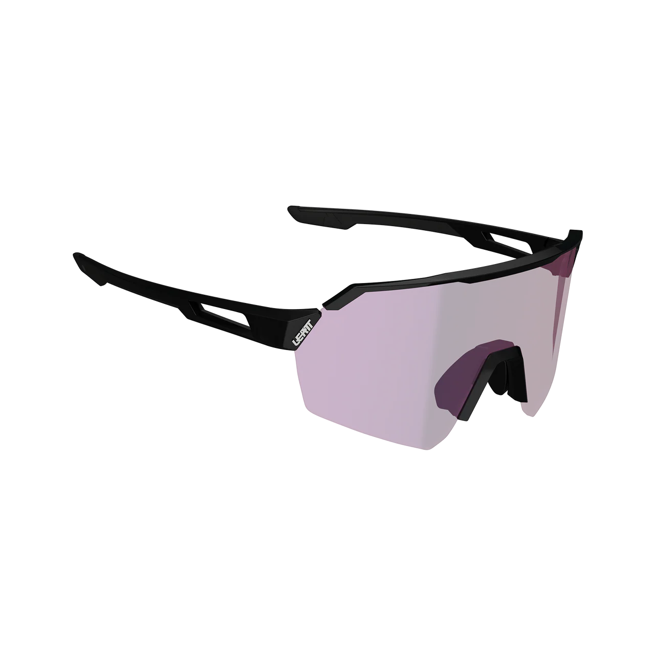 Lunettes LEATT RIDEVIZ LITE LARGE Satin Noir Verre Iriz Crystal Violet