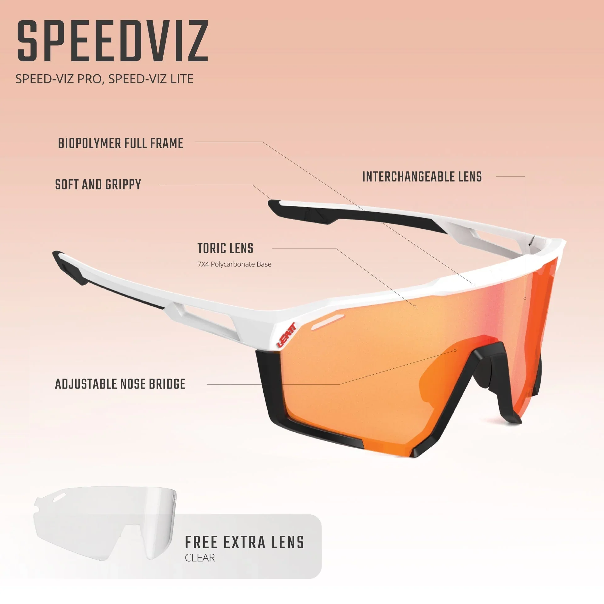 Lunettes LEATT SPEEDVIZ PRO Noir Satin Verre Photochromique Iriz Argent - Image 6