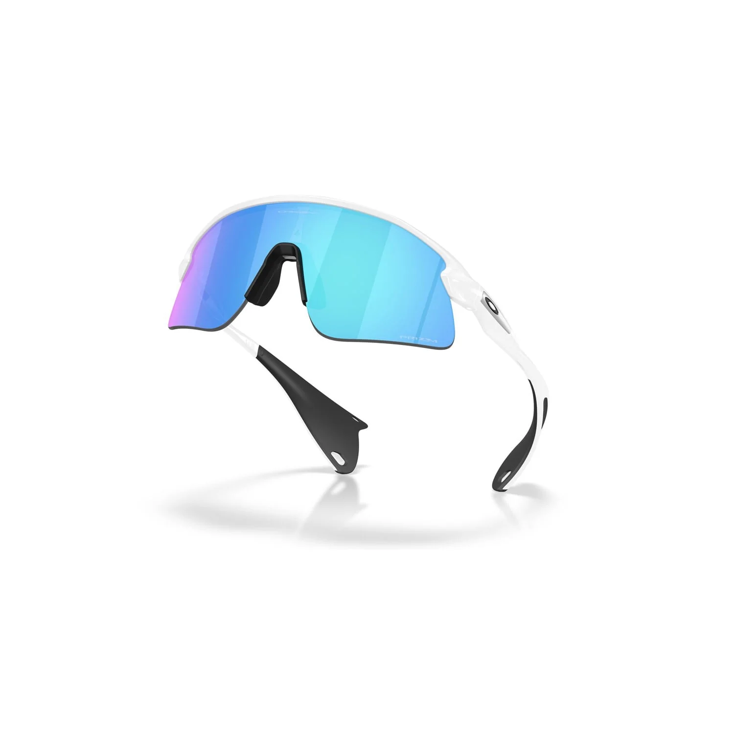 Lunettes OAKLEY STUNT DEVIL Blanc Matt Prizm Sapphire - Image 4